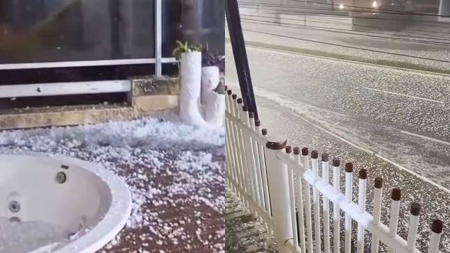 Chuva de granizo causa estragos em Florianópolis: ‘Pedras do tamanho de bolas de golfe’
