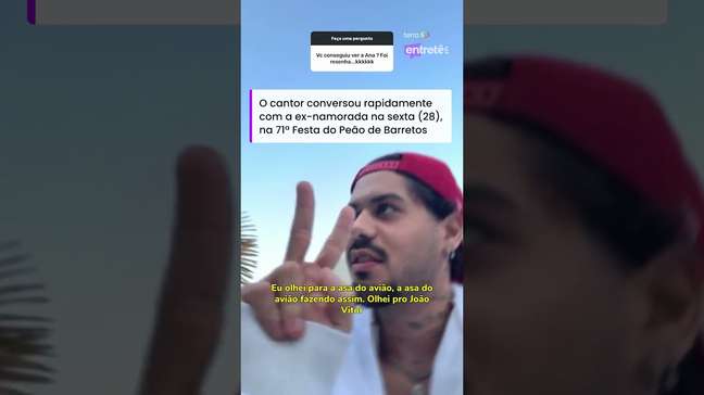 Zé Felipe diz que 'estava tonto demais' ao encontrar Ana Castela em Barretos #shorts
