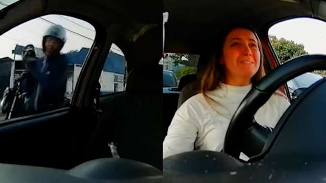 Motorista tem celular furtado em menos de dois segundos no trânsito de SP: 'Não tive reação'