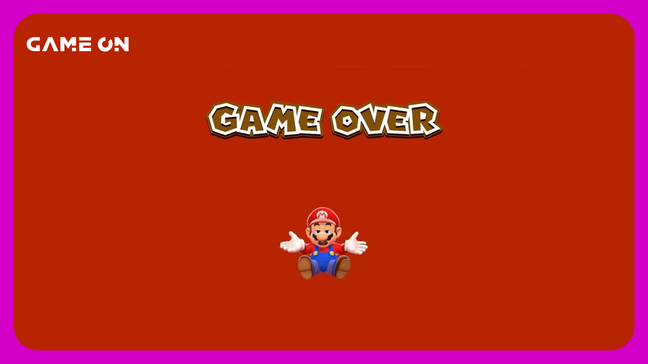 Game Over do Mario foi feito pra te animar e não pra te deprimir
