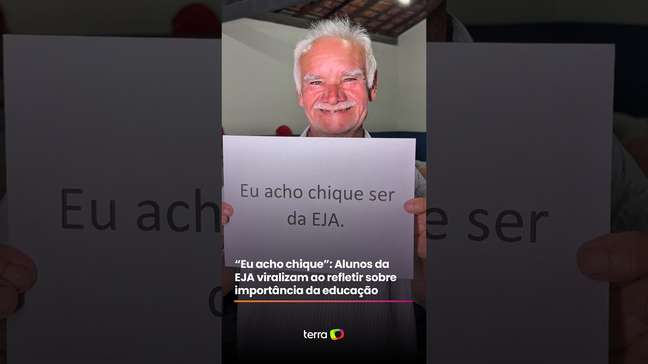 "Eu acho chique": Alunos da EJA viralizam ao refletir sobre importância da educação #shorts