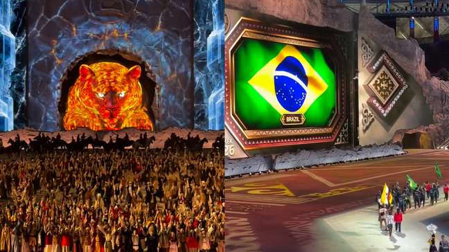 Cerimônia de abertura dos Jogos Mundiais Nômades no Quirguistão impressiona; Brasil participa