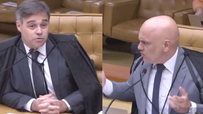Relembre o bate-boca entre Moraes e Mendonça em julgamento do 8/1 no STF em 2023: ‘Tenha dó'