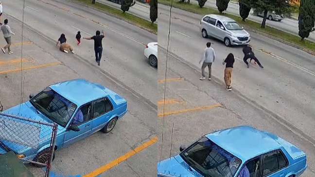 Homem salva criança a poucos segundos de ser atropelada em avenida movimentada no México