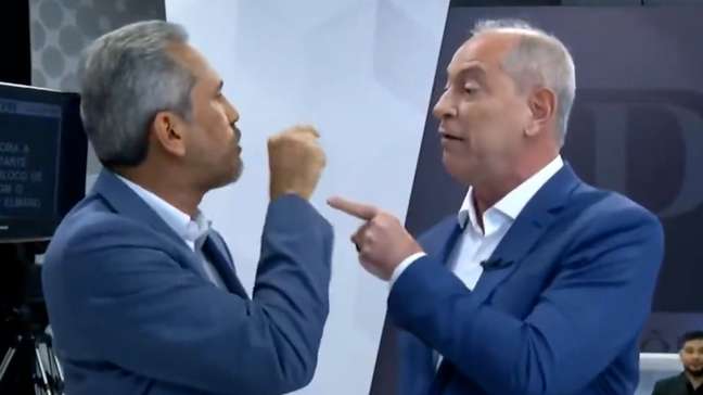 ‘Baixe seu dedinho’: Elmano e Ciro Gomes batem boca e apontam o dedo durante debate no Ceará