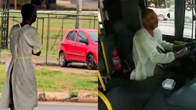 Homem é preso após fugir de hospital, furtar ônibus e dirigir em zigue-zague no DF
