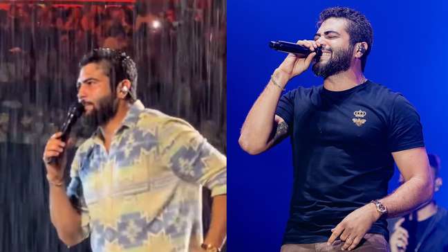 Henrique, da dupla com Juliano, chora ao revelar esgotamento em show; fãs estavam sob chuva