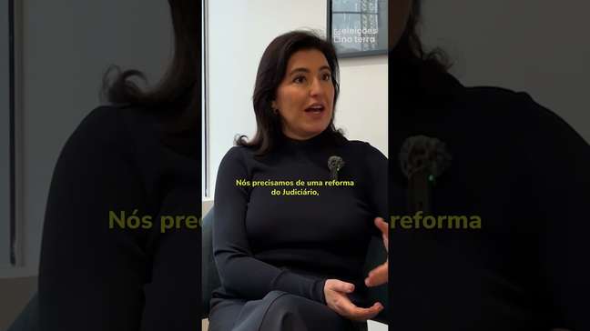 Simone Tebet diz que STF precisa de 'freio de arrumação' e defende mandatos para ministros #shorts