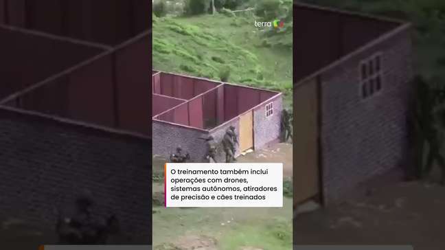 Vídeo mostra cães-robôs em ação durante exercício militar entre Índia e EUA #shorts
