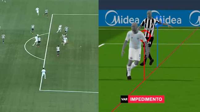 CBF divulga análise do VAR em gol anulado do Grêmio contra o Botafogo