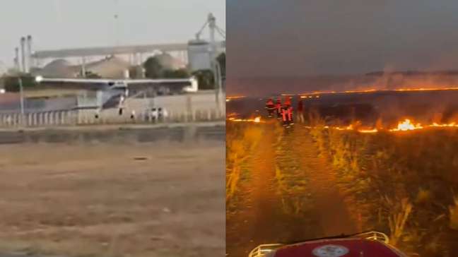 Avião de pequeno porte cai em fazenda e deixa dois mortos em MT