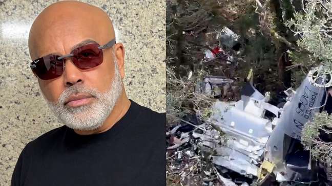 Vídeo mostra destroços de helicóptero que caiu com Rick, da dupla com Renner; não há sobreviventes