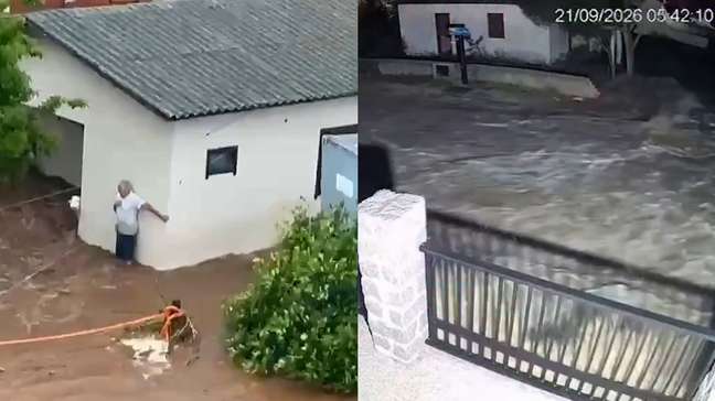 Temporais causam alagamentos e deixam cidades de Santa Catarina em emergência