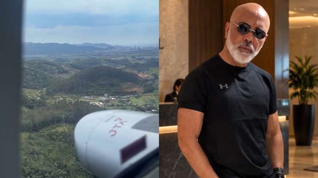Videomaker publica imagens feitas durante viagem em helicóptero desaparecido com cantor Rick em SC