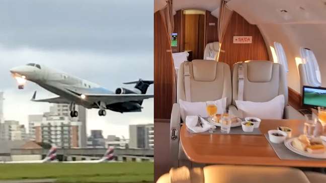 Jato de R$ 74 milhões ligado a Vorcaro, e usado por Flávio e Moraes, tem cozinha e lavabo