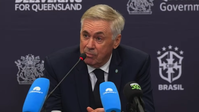 ‘Se perde, o técnico é tonto; se ganha, é muito bom’, diz Ancelotti após vitória da Seleção
