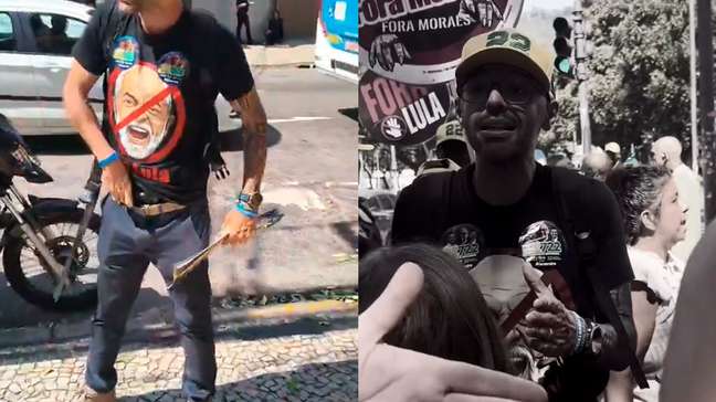 Deputado do PL exibe arma durante discussão em frente ao comitê de deputado do PSOL no Rio