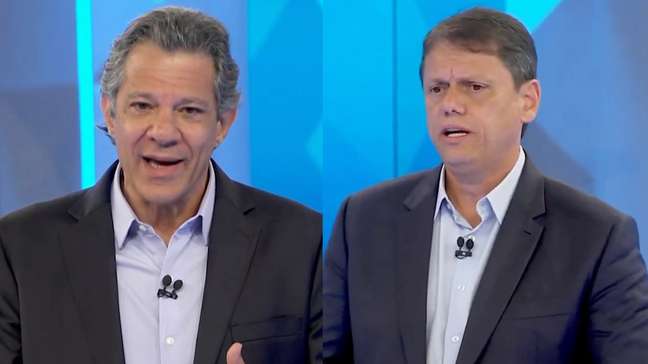 Tarcísio rebate Haddad sobre relação com vereador acusado de elo com PCC: ‘Você tem experiência’