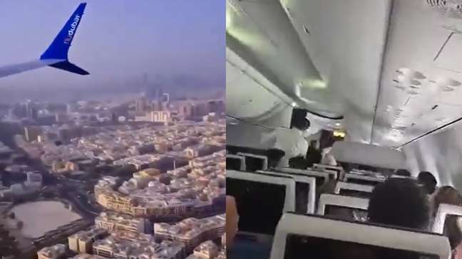 Vídeos mostram desespero de passageiros após briga entre pilotos e queda de altitude em pleno voo