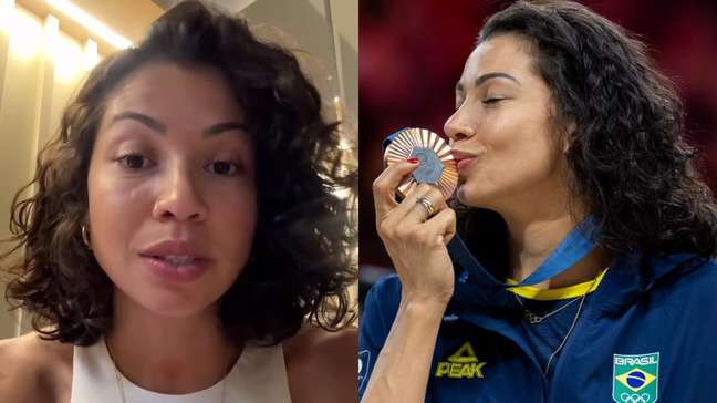 Carolana, ex-seleção de vôlei, revela diagnóstico de câncer e diz estar fora de perigo: ‘A gente se encontra já já nas quadras’