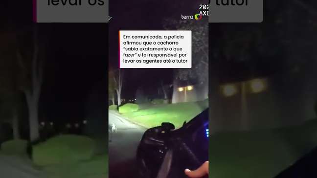 Veja cachorro conduzindo policiais até tutor caído dentro de casa nos EUA #shorts