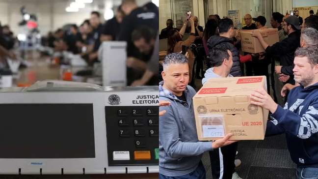 Urnas eletrônicas começam a ser distribuídas para locais de votação em São Paulo