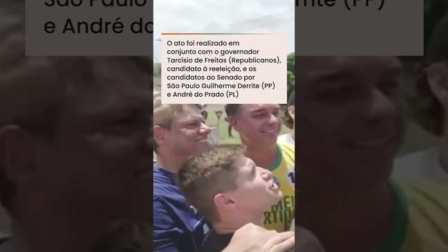 Flávio Bolsonaro e Tarcísio encerram campanha juntos no interior de São Paulo #shorts