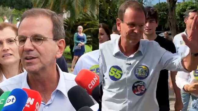 Eduardo Paes diz estar confiante na vitória no 1º turno após votar no Rio