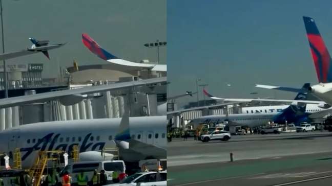 Aviões da Delta e Air Canada colidem em aeroporto de Los Angeles