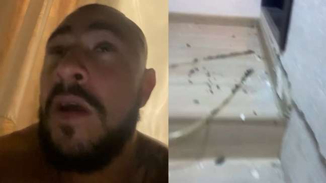 Brasileiro que luta pela Ucrânia mostra exato momento em que seu prédio é atingido por míssil russo