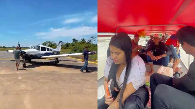 Sobrevivente mostra resgate após avião cair em rio no Acre