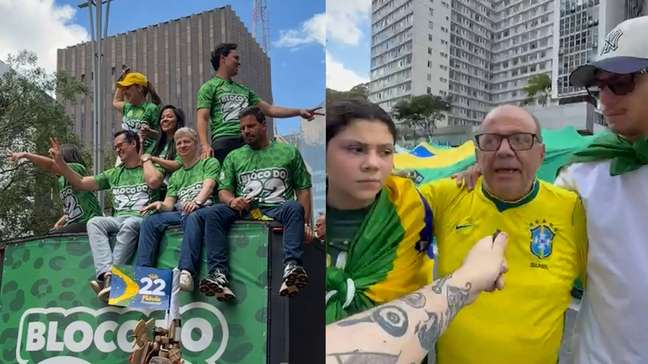 Apoiadores de Flávio Bolsonaro viajam mais de mil quilômetros para ato na Paulista
