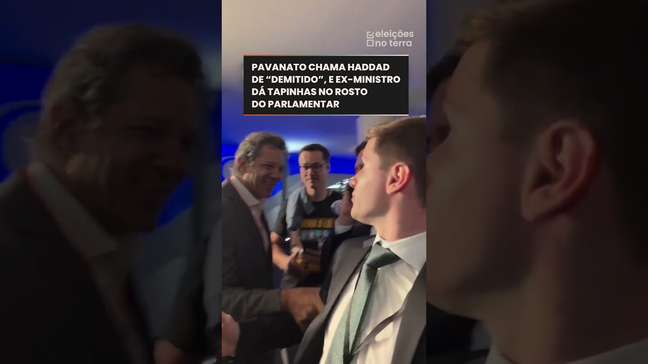 Pavanato chama Haddad de "demitido", e ex-ministro dá tapinhas no rosto do parlamentar