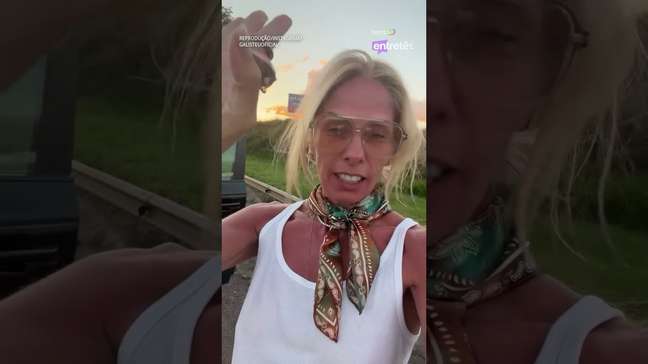 Adriane Galisteu passa sufoco na estrada antes de entrar ao vivo e se revolta com a polícia #shorts