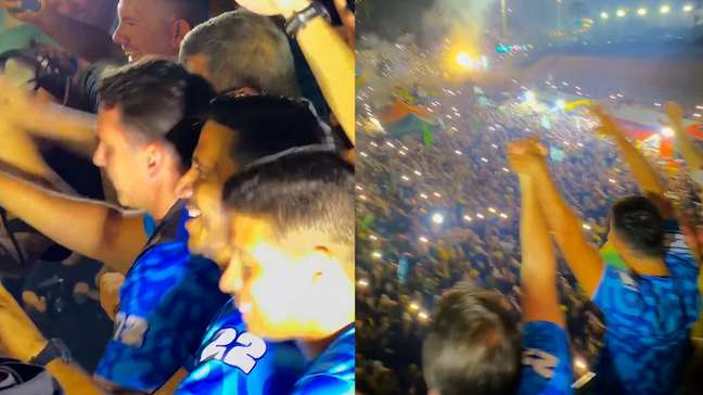 Flávio Bolsonaro faz ato em Fortaleza e defende redução da maioridade penal