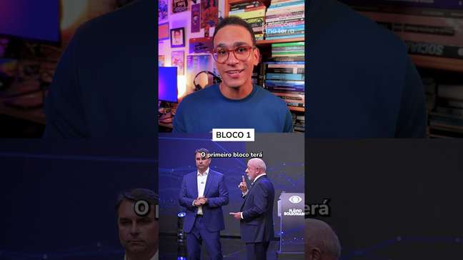 Debate na Globo terá regras diferentes do encontro entre Lula e Flávio na Band #shorts