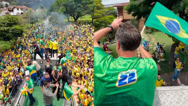 Flávio Bolsonaro se reúne com apoiadores em ato em BH