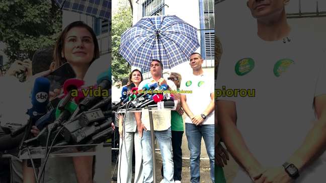 'O Brasil vai mudar', diz Flávio Bolsonaro ao votar no Rio #shorts