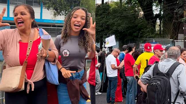 Apoiadores aguardam Lula para votar em escola de São Bernardo do Campo: ‘Desde 1989 a gente vem’