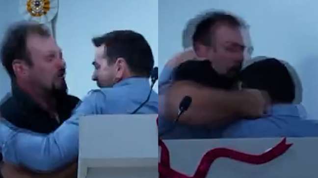 Vereadores trocam socos após parlamentar jogar água em colega durante sessão no interior do RS