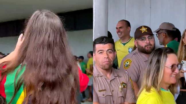 Brasileira confronta Eduardo Bolsonaro em seção eleitoral nos EUA: ‘Fugitivo’
