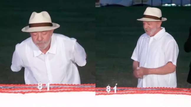 Lula se emociona e assopra velas em festa de aniversário no Planalto após reeleição
