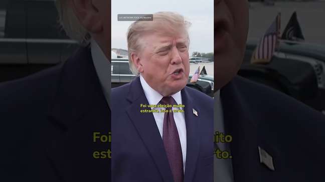 'Não vou me envolver', diz Trump ao responder se concordava sobre Flávio ser 'presidente' #shorts