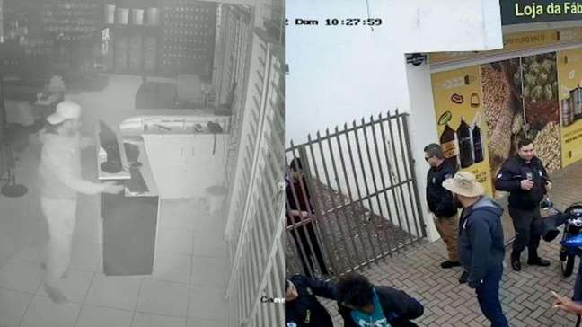VÍDEO: ladrão invade loja duas vezes e é detido por populares em Cascavel