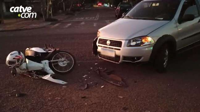 Motociclista fica ferido em acidente de trânsito no Jardim Coopagro em Toledo