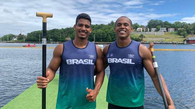 Erlon de Souza e Filipe Vieira Santana conquistam medalha de ouro no Pan de Canoagem